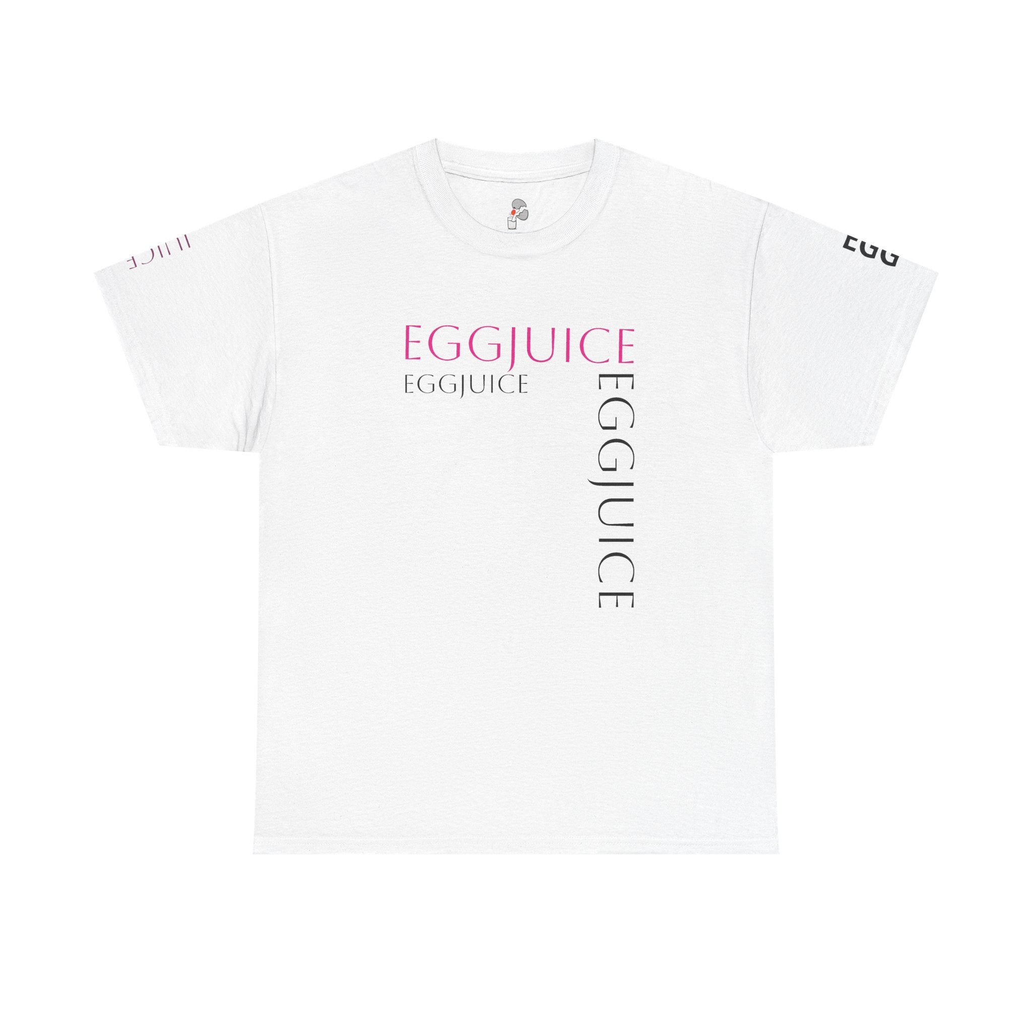 Eggjuice Graphic Tee — Retro Minimalist Egg & Glass Design